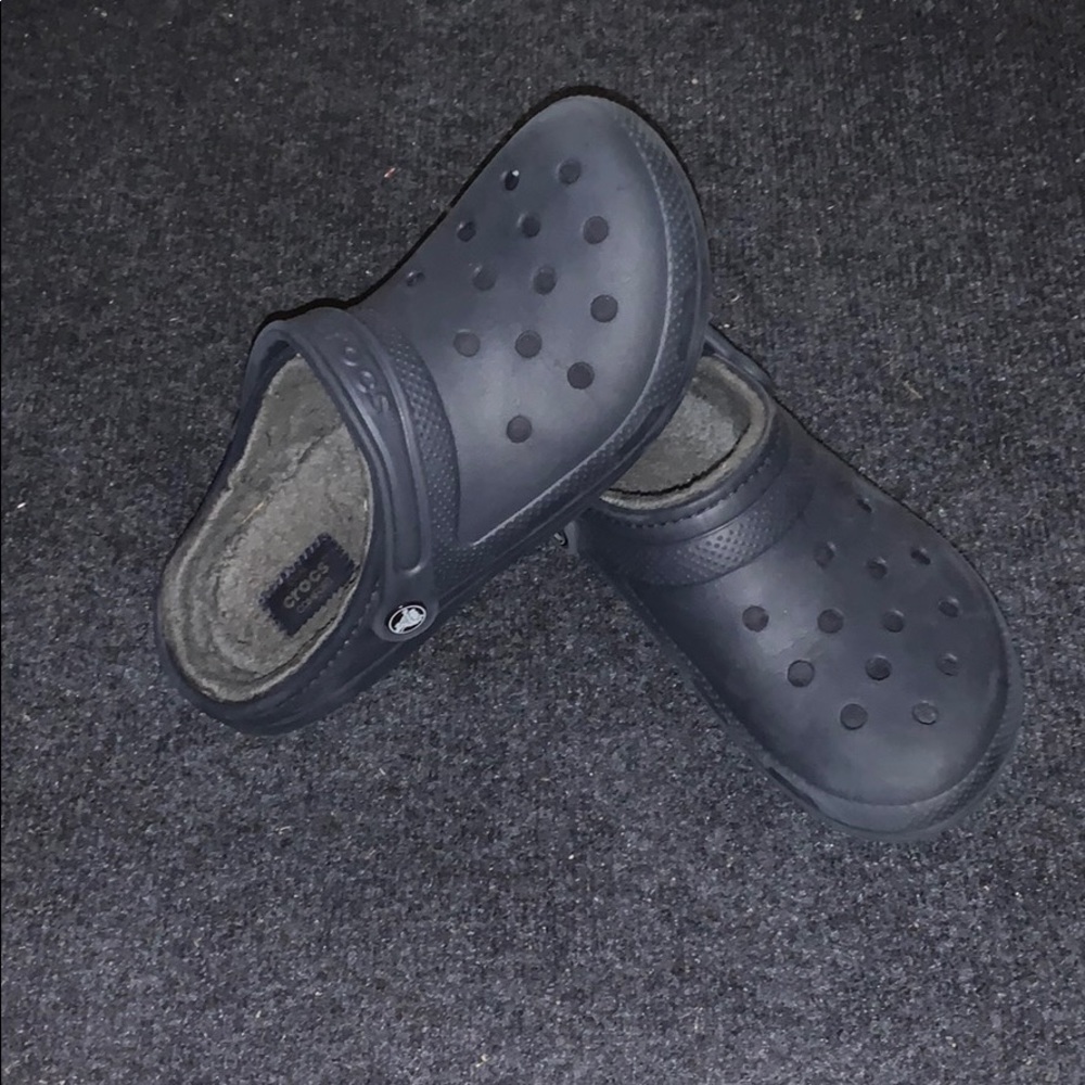 Navy crocs